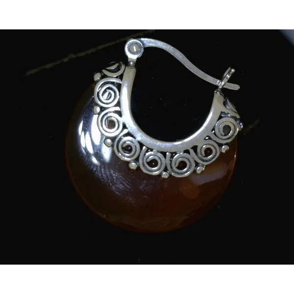 silver earrings with stones Vulcan's Forge LLC KANSAS CITY, MO