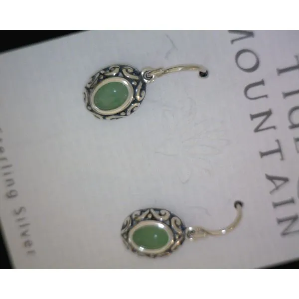 silver earrings with stones Vulcan's Forge LLC KANSAS CITY, MO