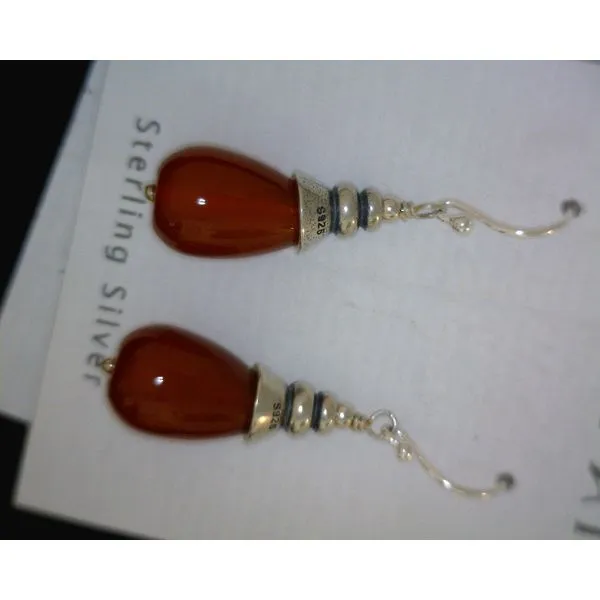 silver earrings with stones Vulcan's Forge LLC KANSAS CITY, MO