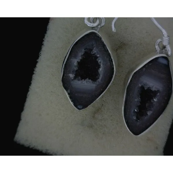 silver earrings with stones Vulcan's Forge LLC KANSAS CITY, MO