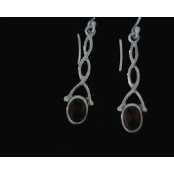 silver earrings with stones Vulcan's Forge LLC KANSAS CITY, MO