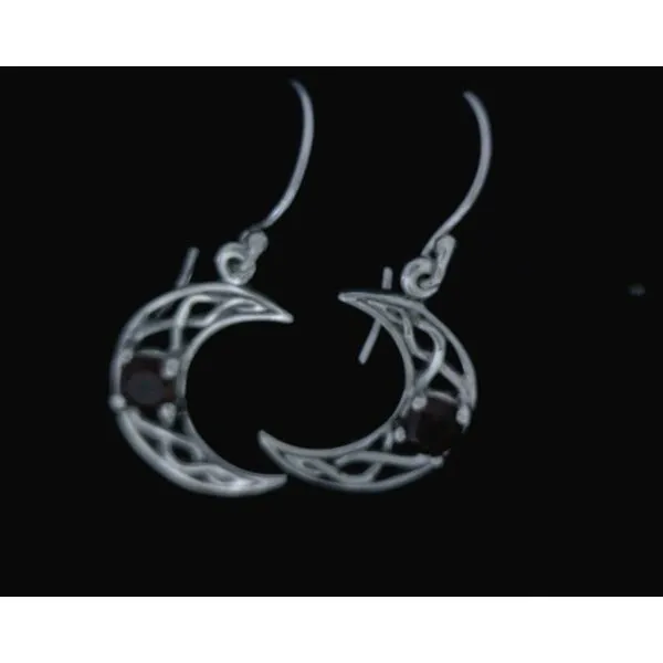 silver earrings with stones Vulcan's Forge LLC KANSAS CITY, MO