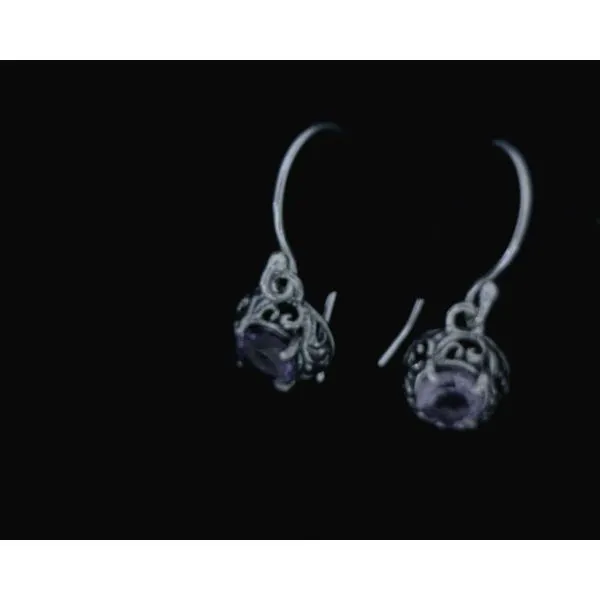 silver earrings with stones Vulcan's Forge LLC KANSAS CITY, MO