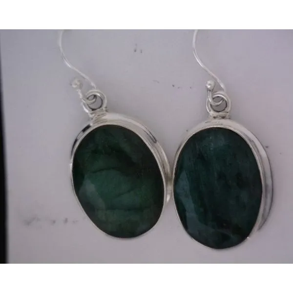 silver earrings with stones Vulcan's Forge LLC KANSAS CITY, MO