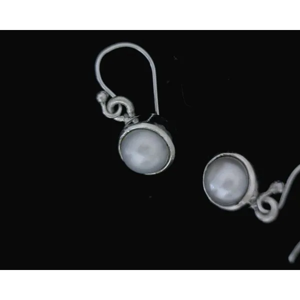 silver earrings with stones Vulcan's Forge LLC KANSAS CITY, MO