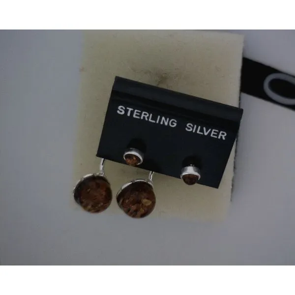 silver earrings with stones Vulcan's Forge LLC KANSAS CITY, MO