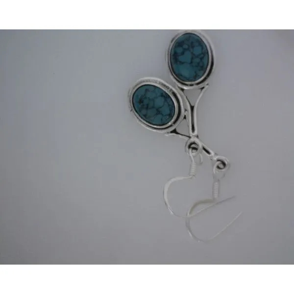 silver earrings with stones Vulcan's Forge LLC KANSAS CITY, MO
