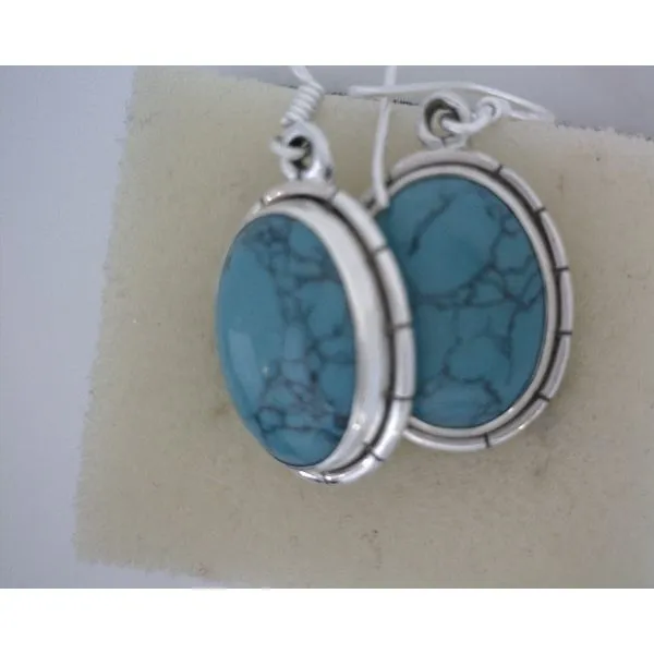 silver earrings with stones Vulcan's Forge LLC KANSAS CITY, MO