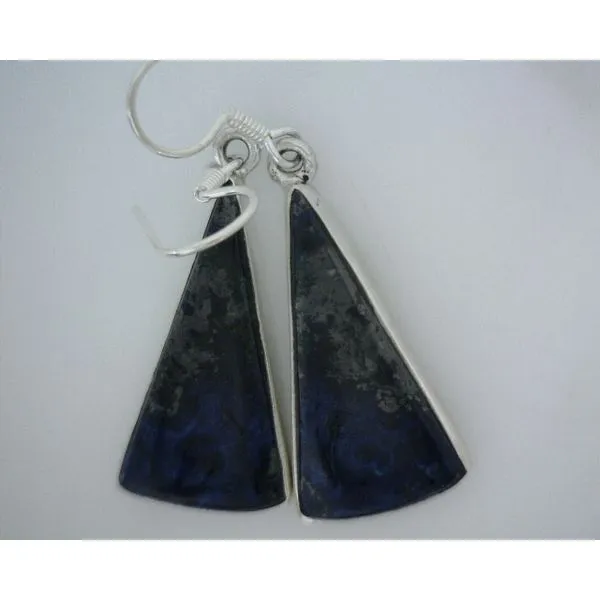 silver earrings with stones Vulcan's Forge LLC KANSAS CITY, MO