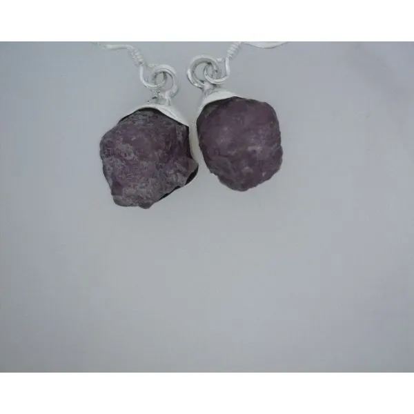 silver earrings with stones Vulcan's Forge LLC KANSAS CITY, MO