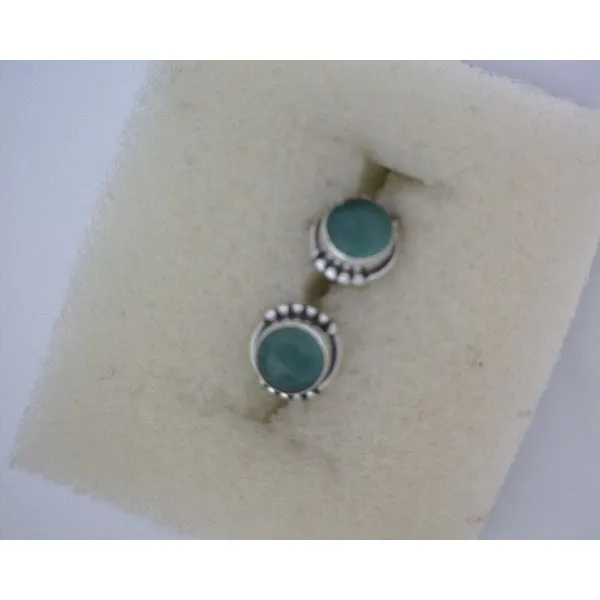 silver earrings with stones Vulcan's Forge LLC KANSAS CITY, MO