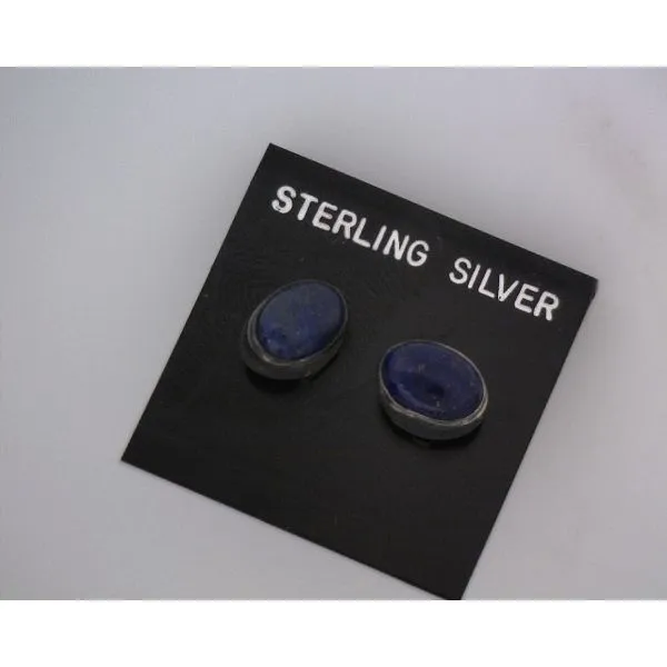 silver earrings with stones Vulcan's Forge LLC KANSAS CITY, MO