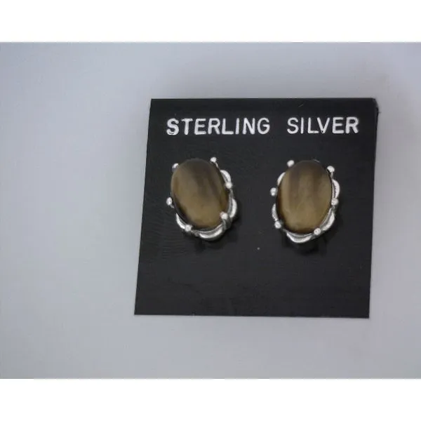 silver earrings with stones Vulcan's Forge LLC KANSAS CITY, MO