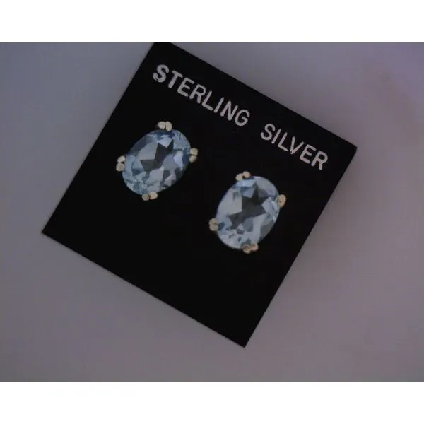 silver earrings with stones Vulcan's Forge LLC KANSAS CITY, MO