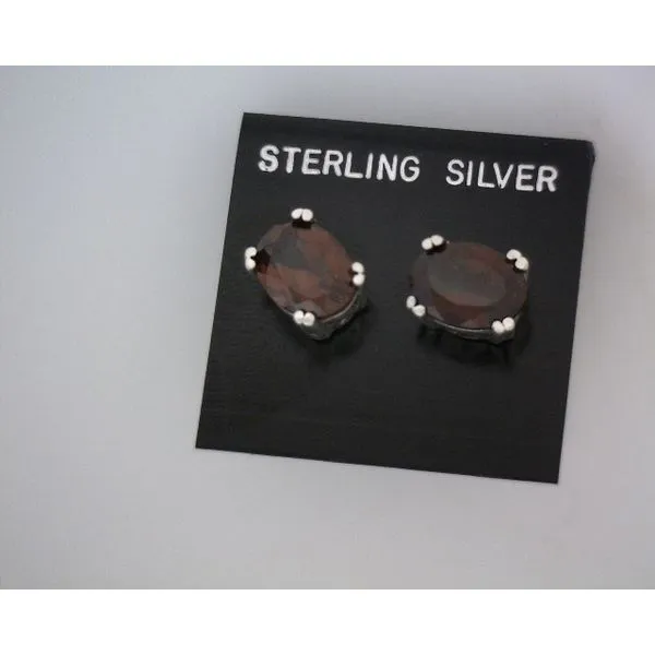 silver earrings with stones Vulcan's Forge LLC KANSAS CITY, MO