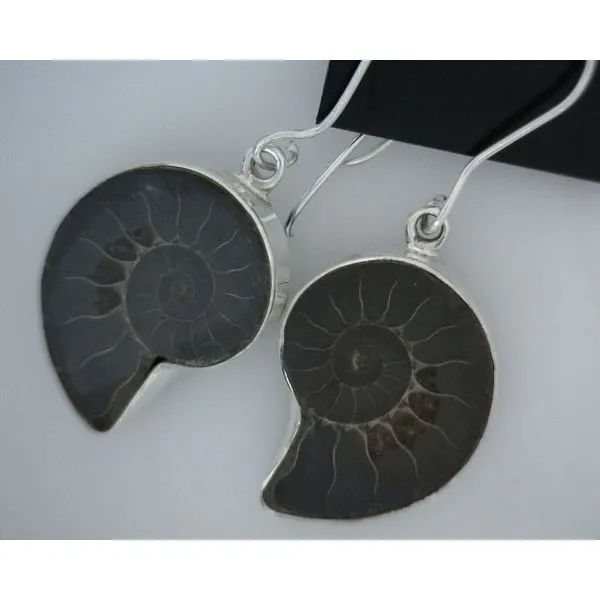 silver earrings with stones Vulcan's Forge LLC KANSAS CITY, MO