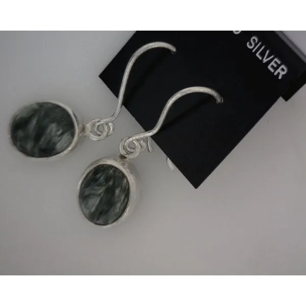 silver earrings with stones Vulcan's Forge LLC KANSAS CITY, MO