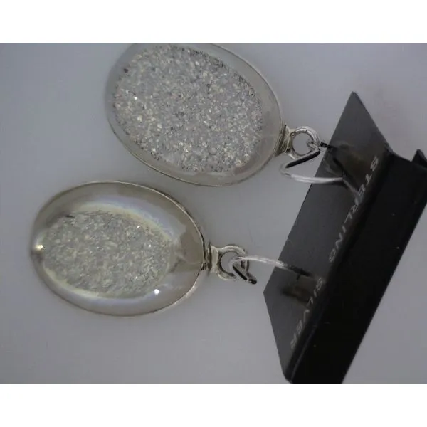 silver earrings with stones Vulcan's Forge LLC KANSAS CITY, MO