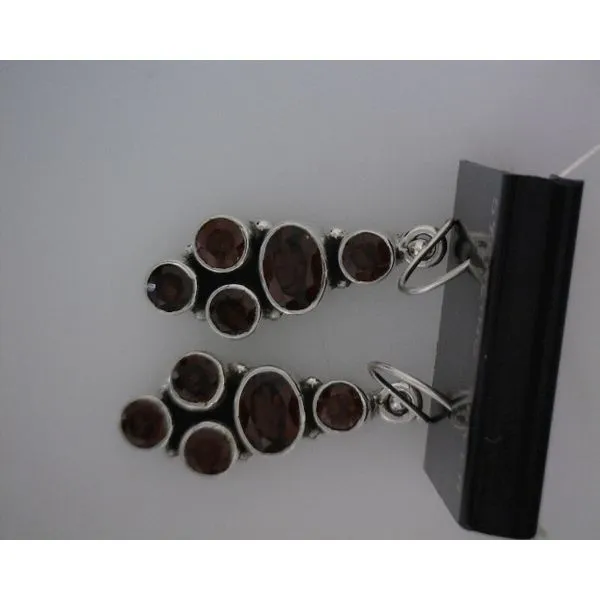 silver earrings with stones Vulcan's Forge LLC KANSAS CITY, MO