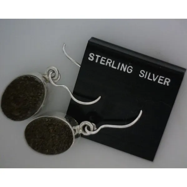silver earrings with stones Vulcan's Forge LLC KANSAS CITY, MO