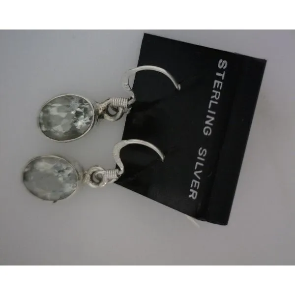 silver earrings with stones Vulcan's Forge LLC KANSAS CITY, MO