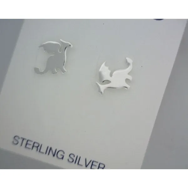 silver earrings with stones Vulcan's Forge LLC KANSAS CITY, MO