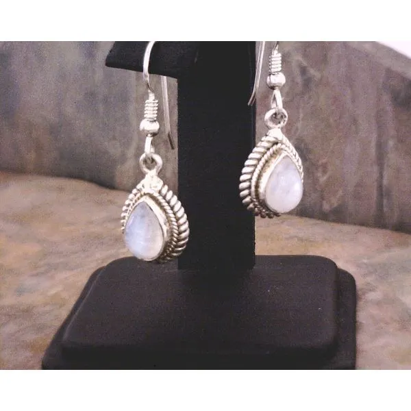 silver earrings with stones Vulcan's Forge LLC KANSAS CITY, MO
