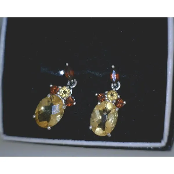 silver earrings with stones Vulcan's Forge LLC KANSAS CITY, MO