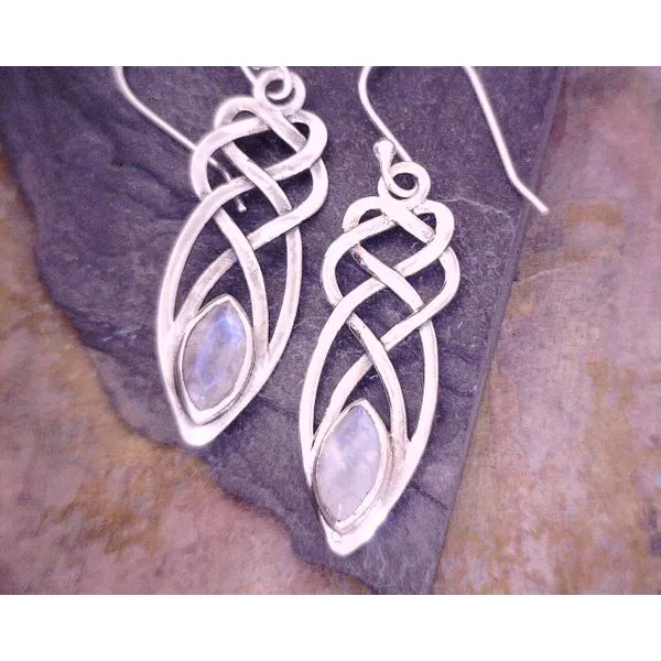 Sterling Celtic KNotwork Moonstone Vulcan's Forge LLC KANSAS CITY, MO