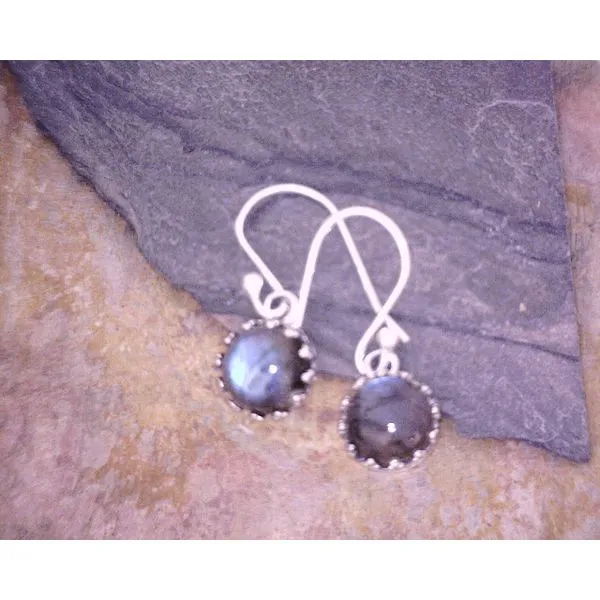 Sterling Round Labradorite Drops Vulcan's Forge LLC KANSAS CITY, MO