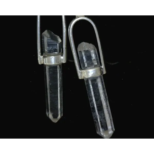 Sterling Quartz Point Dangles Vulcan's Forge LLC Kansas City, MO