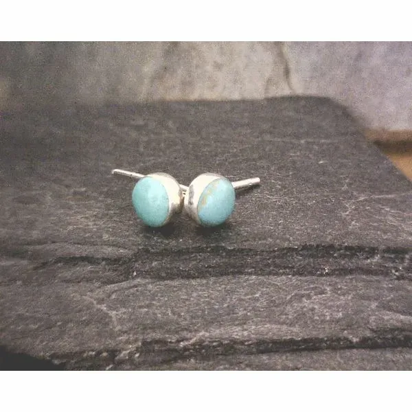 Sterling Turquoise Stud Vulcan's Forge LLC Kansas City, MO