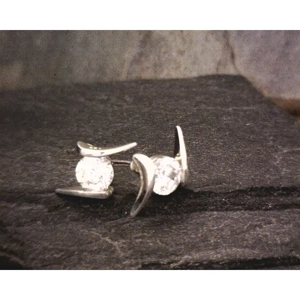 Sterling CZ studs Vulcan's Forge LLC KANSAS CITY, MO