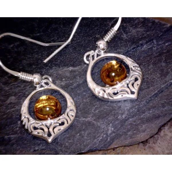 silver earrings with stones Vulcan's Forge LLC KANSAS CITY, MO