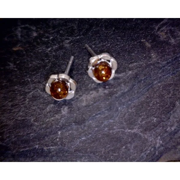 silver earrings with stones Vulcan's Forge LLC KANSAS CITY, MO