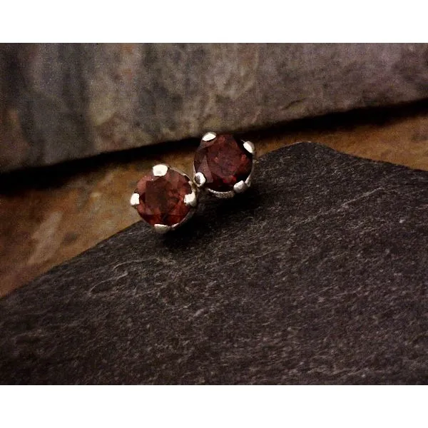 silver earrings with stones Vulcan's Forge LLC KANSAS CITY, MO