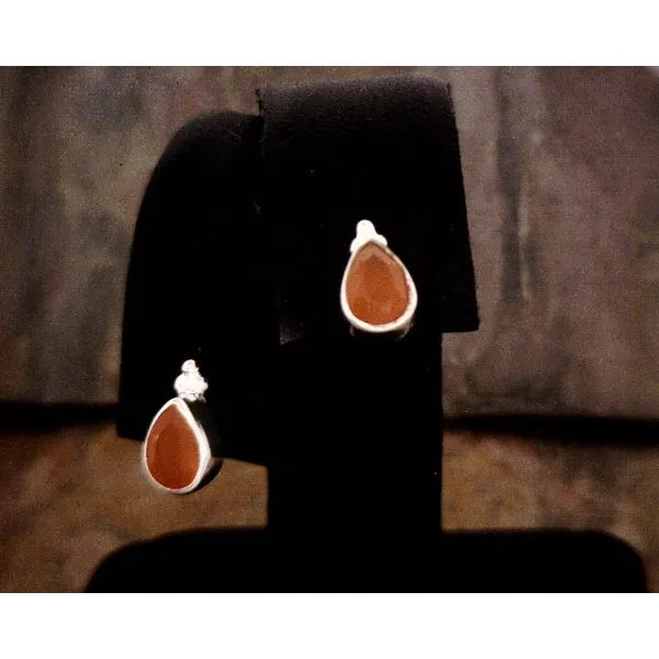 silver earrings with stones Vulcan's Forge LLC KANSAS CITY, MO