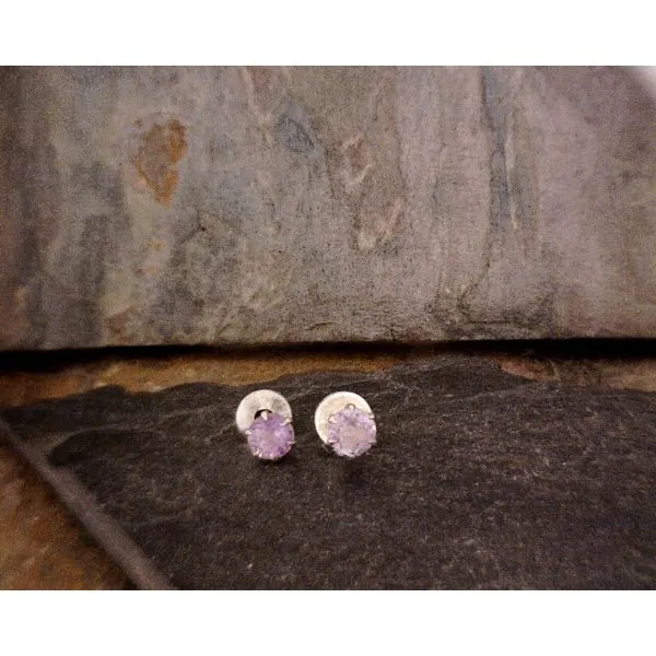 Sterling 4mm Amethyst Studs Vulcan's Forge LLC KANSAS CITY, MO