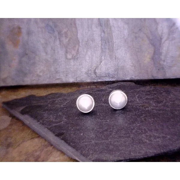 Sterling Cultured Pearl Studs Vulcan's Forge LLC KANSAS CITY, MO