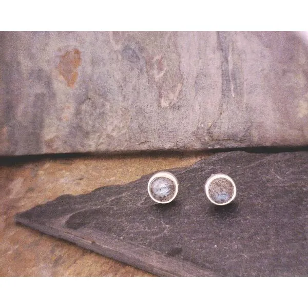 Sterling 6mm Labradorite Studs Vulcan's Forge LLC KANSAS CITY, MO