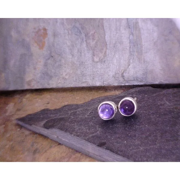 Sterling 6mm Amethyst Studs Vulcan's Forge LLC Kansas City, MO