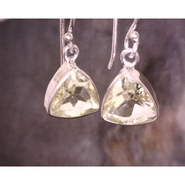 Sterling Trillion Cut Lemon Quartz Vulcan's Forge LLC KANSAS CITY, MO