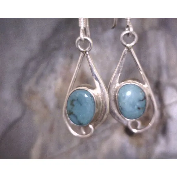 Sterling Turquoise Drops Vulcan's Forge LLC KANSAS CITY, MO