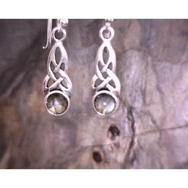 Sterling Small Celtic Knot Drops With Assorted Stones Vulcan's Forge LLC KANSAS CITY, MO