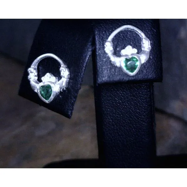Sterling Silver Claddagh Earrings Vulcan's Forge LLC KANSAS CITY, MO
