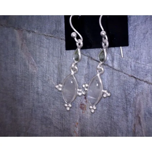 Sterling Silver Moonstone Earrrings Vulcan's Forge LLC KANSAS CITY, MO