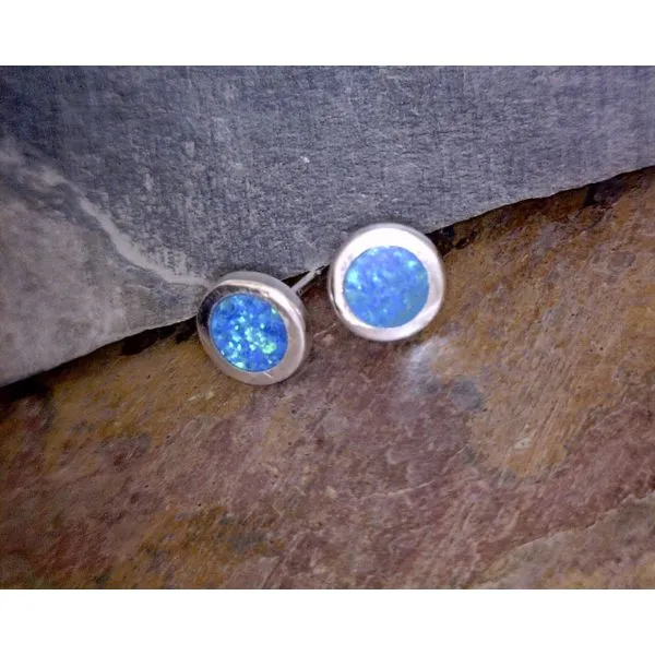 Sterling Silver Opal Stud Vulcan's Forge LLC KANSAS CITY, MO