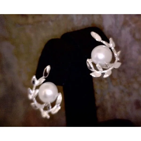 Sterling Silver Pearl Earrings Vulcan's Forge LLC KANSAS CITY, MO