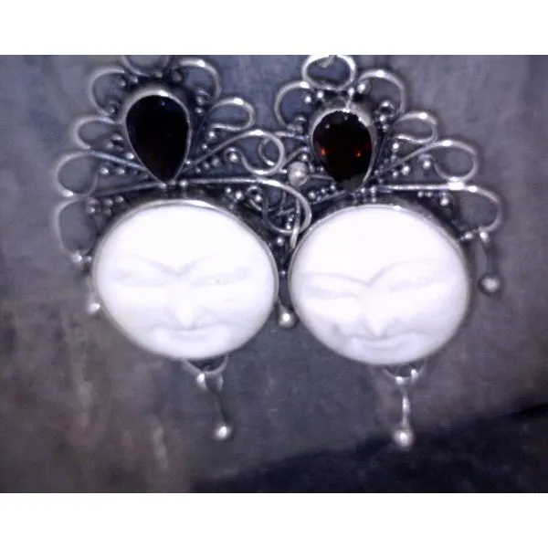 Sterling Silver Garnet Earrings Vulcan's Forge LLC KANSAS CITY, MO