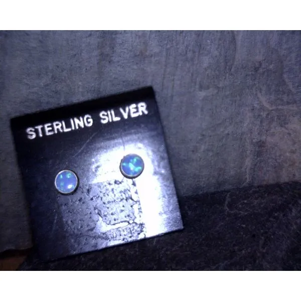 Sterling Silver Opal Earrings Vulcan's Forge LLC KANSAS CITY, MO